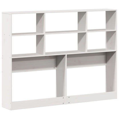 vidaXL Kopfteil mit Stauraum Weiß 140 cm Massivholz Kiefer