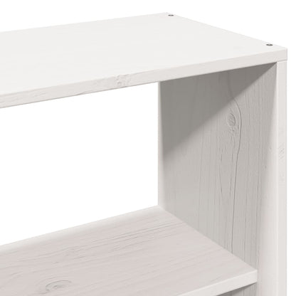 vidaXL Kopfteil mit Stauraum Weiß 140 cm Massivholz Kiefer