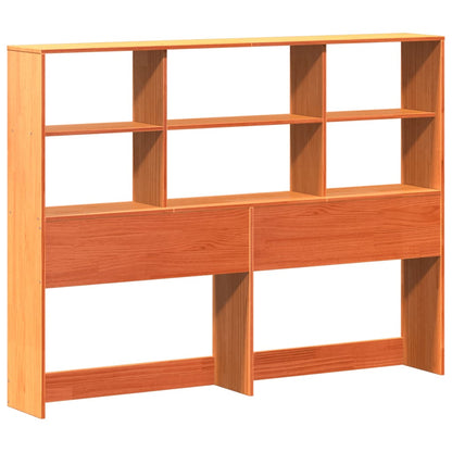 vidaXL Kopfteil mit Stauraum Wachsbraun 140 cm Massivholz Kiefer