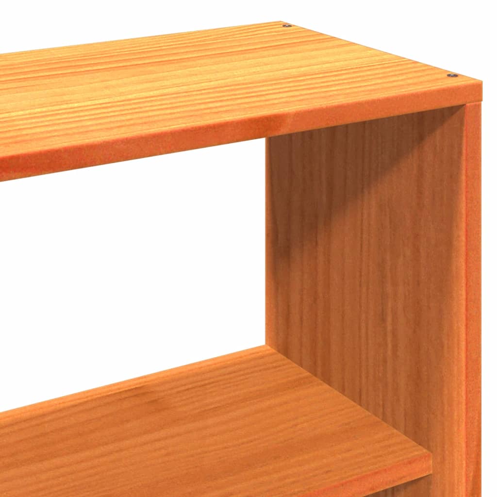 vidaXL Kopfteil mit Stauraum Wachsbraun 140 cm Massivholz Kiefer
