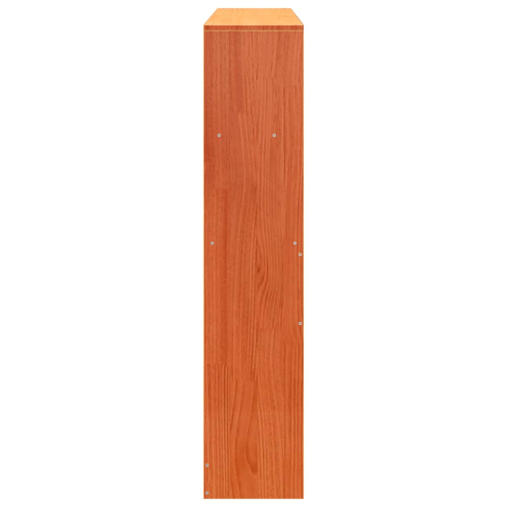 vidaXL Kopfteil mit Stauraum Wachsbraun 120 cm Massivholz Kiefer