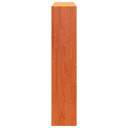 vidaXL Kopfteil mit Stauraum Wachsbraun 120 cm Massivholz Kiefer