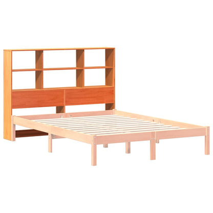 vidaXL Kopfteil mit Stauraum Wachsbraun 120 cm Massivholz Kiefer