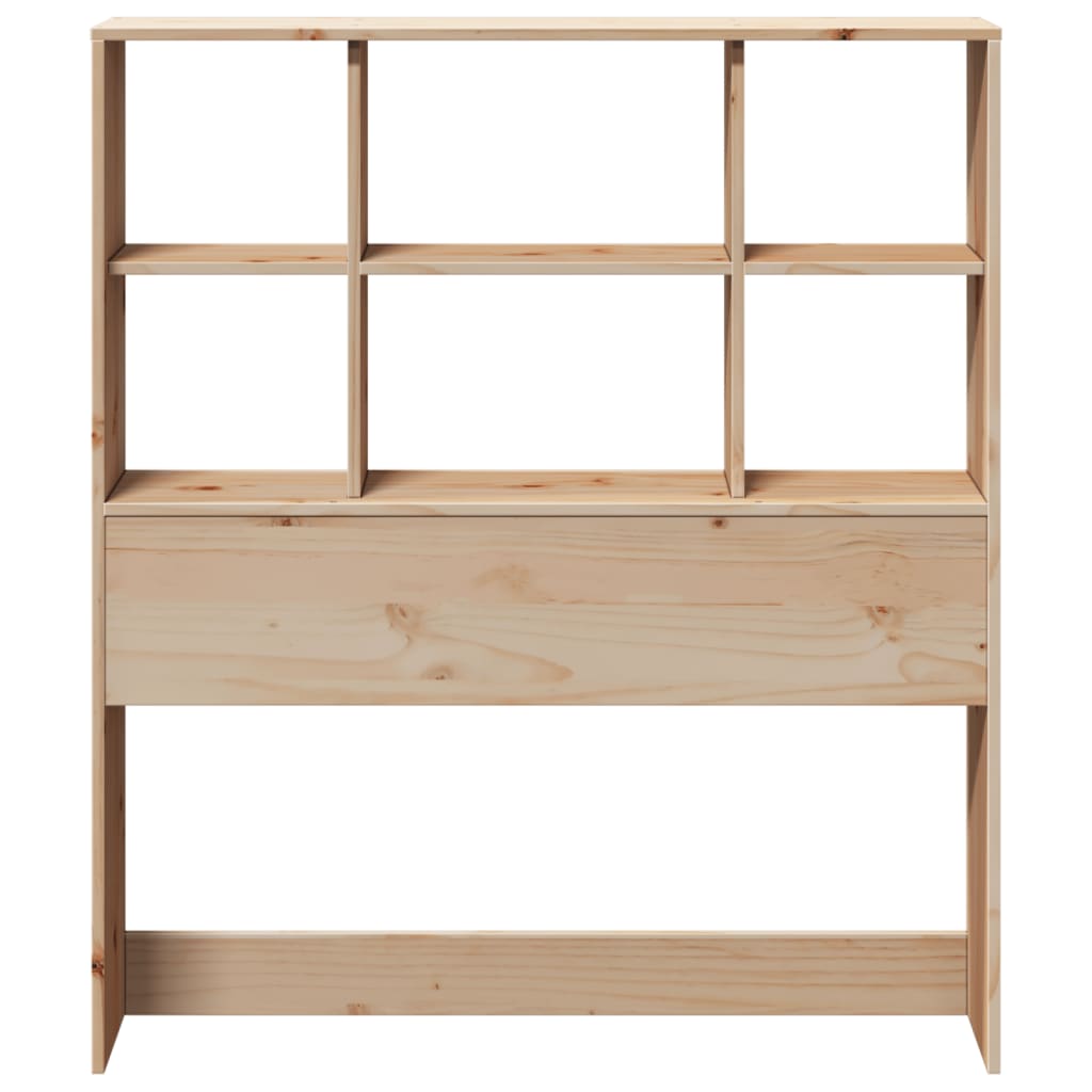 vidaXL Kopfteil mit Stauraum 90 cm Massivholz Kiefer
