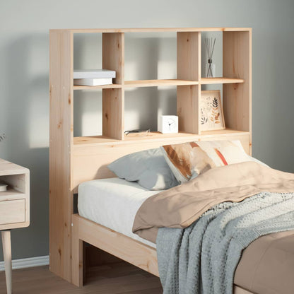 vidaXL Kopfteil mit Stauraum 90 cm Massivholz Kiefer