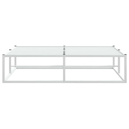 vidaXL Bettgestell ohne Matratze Weiß 140x200 cm Metall