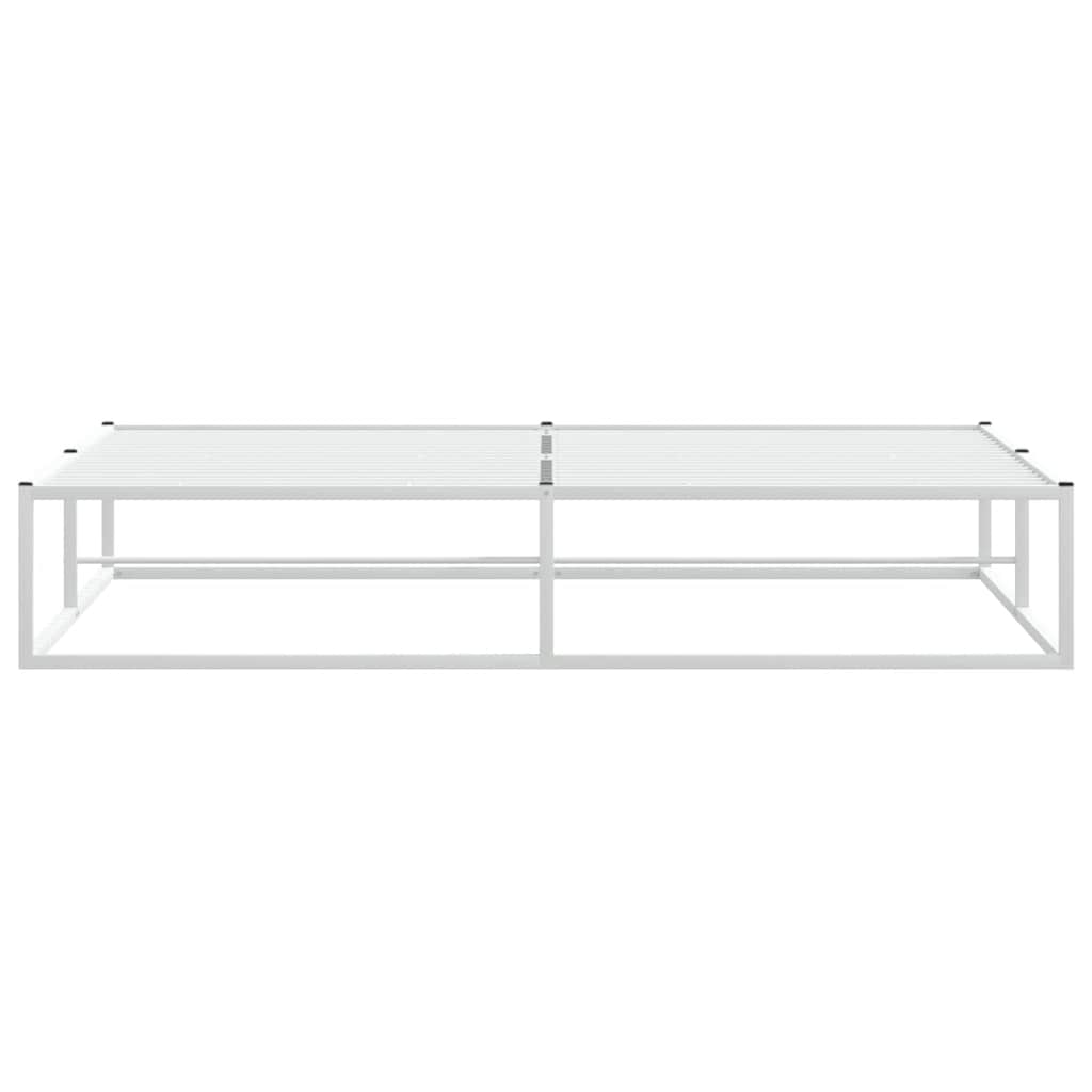 vidaXL Bettgestell ohne Matratze Weiß 180x200 cm Metall