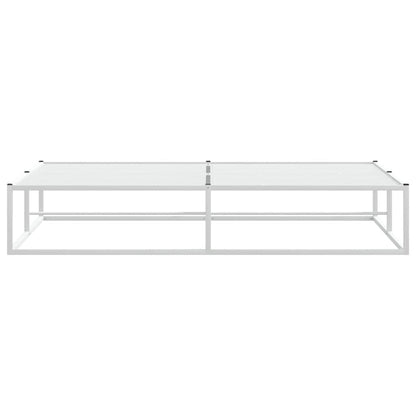 vidaXL Bettgestell ohne Matratze Weiß 180x200 cm Metall