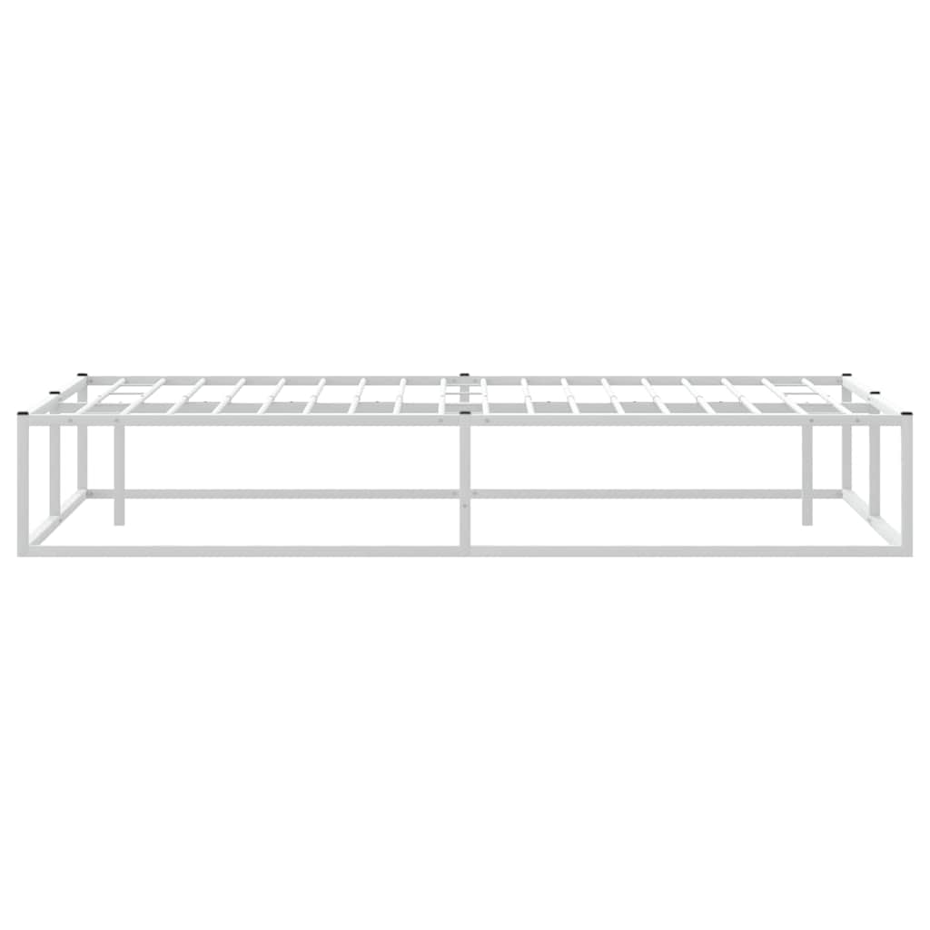 vidaXL Bettgestell ohne Matratze Weiß 180x200 cm Metall