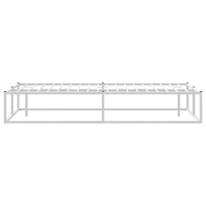 vidaXL Bettgestell ohne Matratze Weiß 180x200 cm Metall