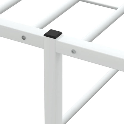 vidaXL Bettgestell ohne Matratze Weiß 180x200 cm Metall