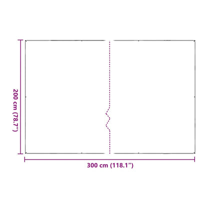 Pflanzenabdeckung mit Ösen 2x3 m Polyethylen