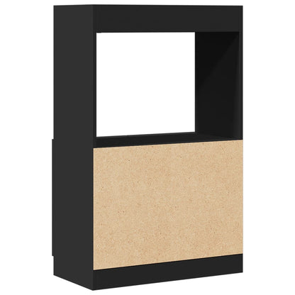 vidaXL Buffet haut noir 63x33x100 cm Bois d'ingénierie