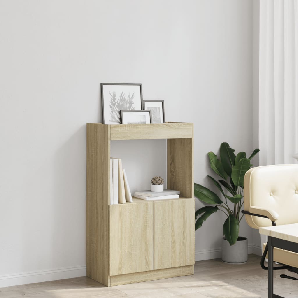 vidaXL Buffet haut chêne Sonoma 63x33x100 cm bois d'ingénierie