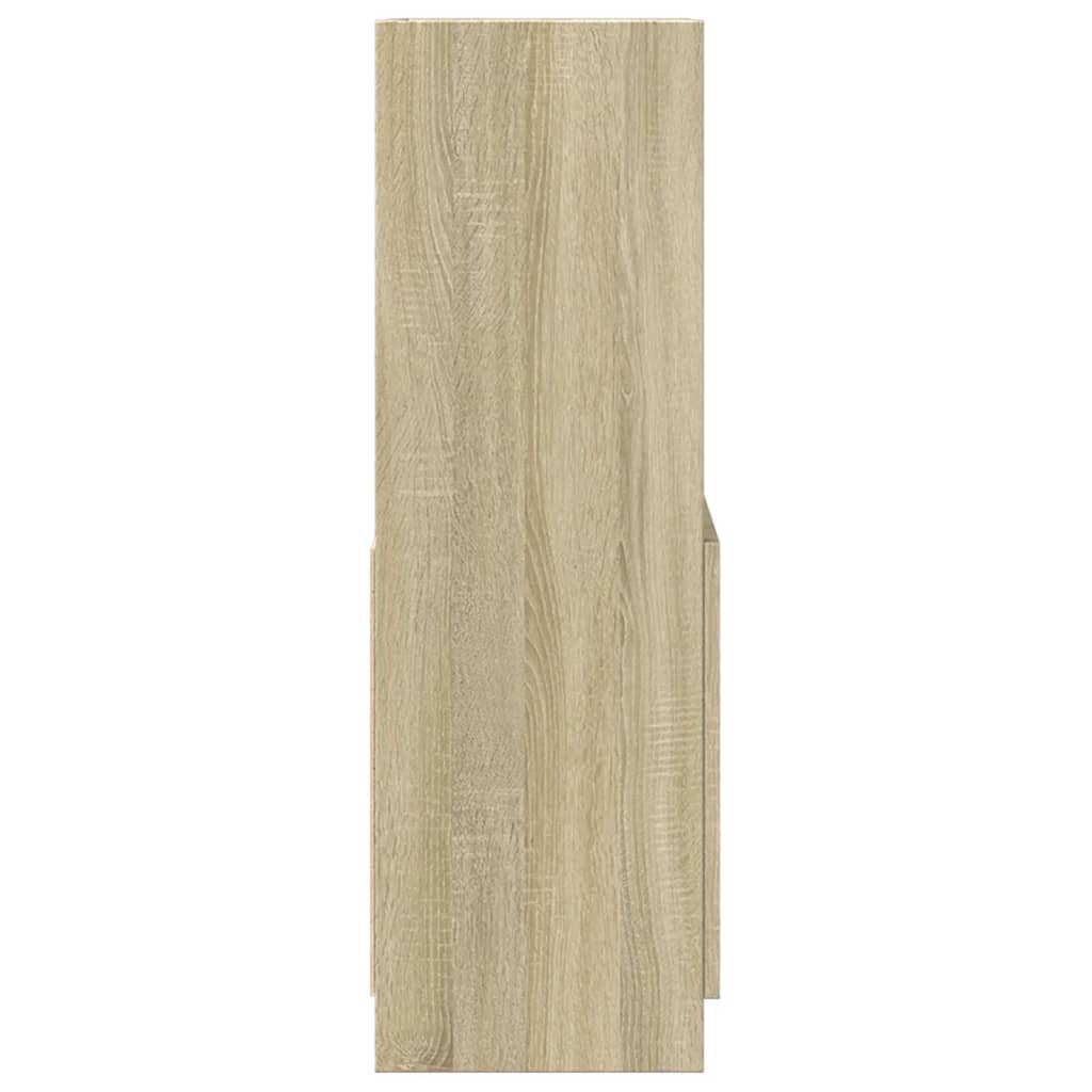 vidaXL Buffet haut chêne Sonoma 63x33x100 cm bois d'ingénierie