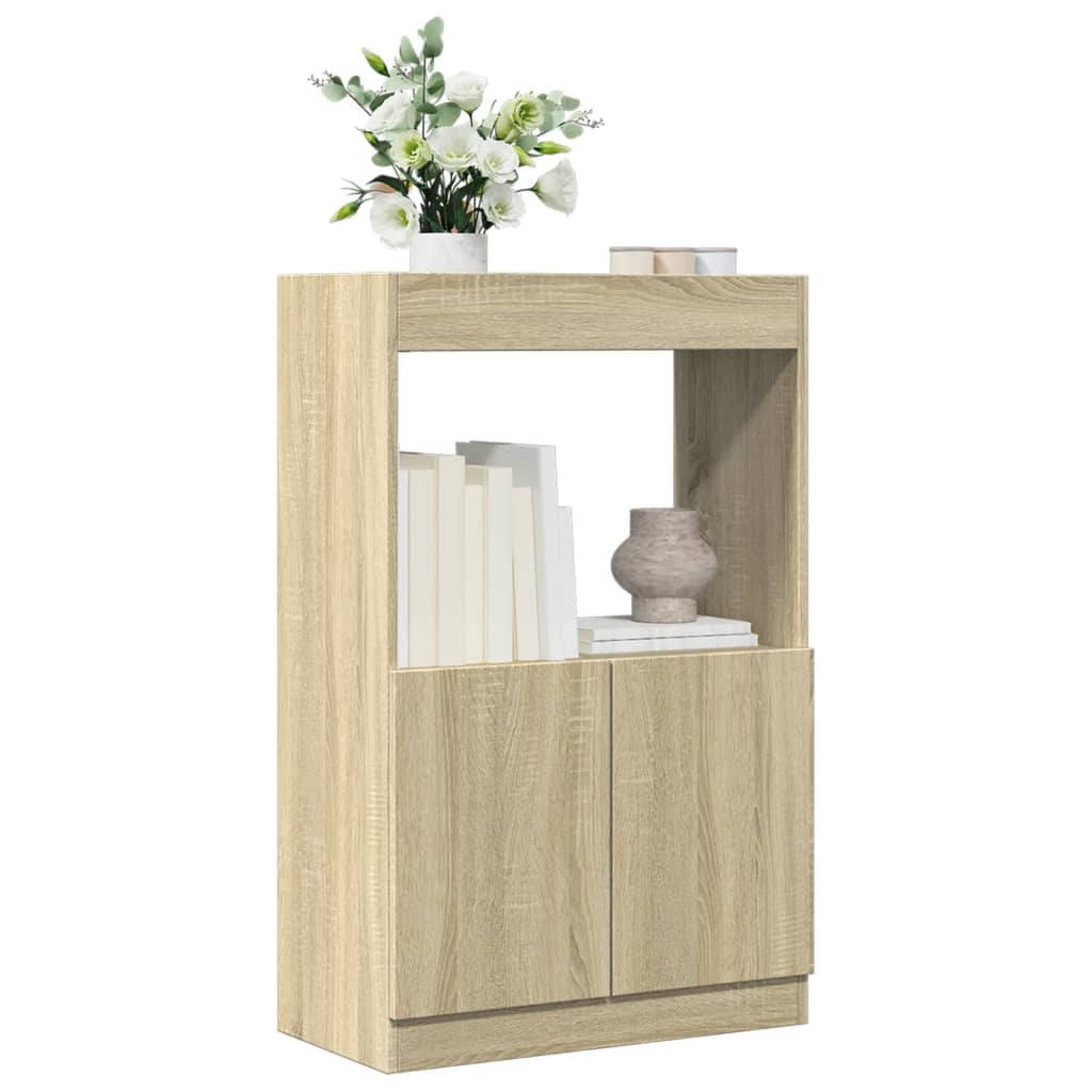 vidaXL Buffet haut chêne Sonoma 63x33x100 cm bois d'ingénierie