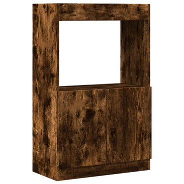 vidaXL Highboard Chêne fumé 63x33x100 cm Bois d'ingénierie