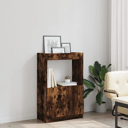 vidaXL Highboard Chêne fumé 63x33x100 cm Bois d'ingénierie
