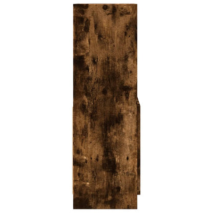 vidaXL Highboard Chêne fumé 63x33x100 cm Bois d'ingénierie
