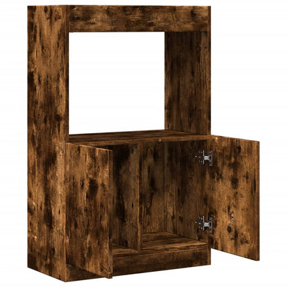 vidaXL Highboard Chêne fumé 63x33x100 cm Bois d'ingénierie