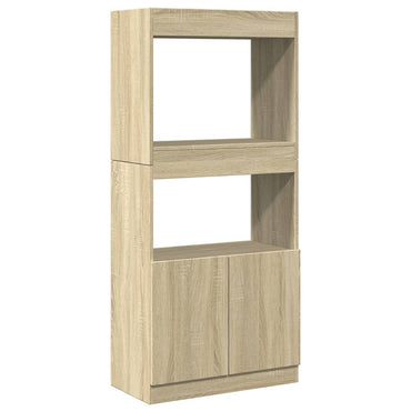 vidaXL bahut chêne Sonoma 63x33x140 cm bois d'ingénierie