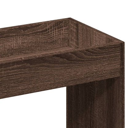 vidaXL Buffet haut marron aspect chêne 63x33x140 cm Bois d'ingénierie