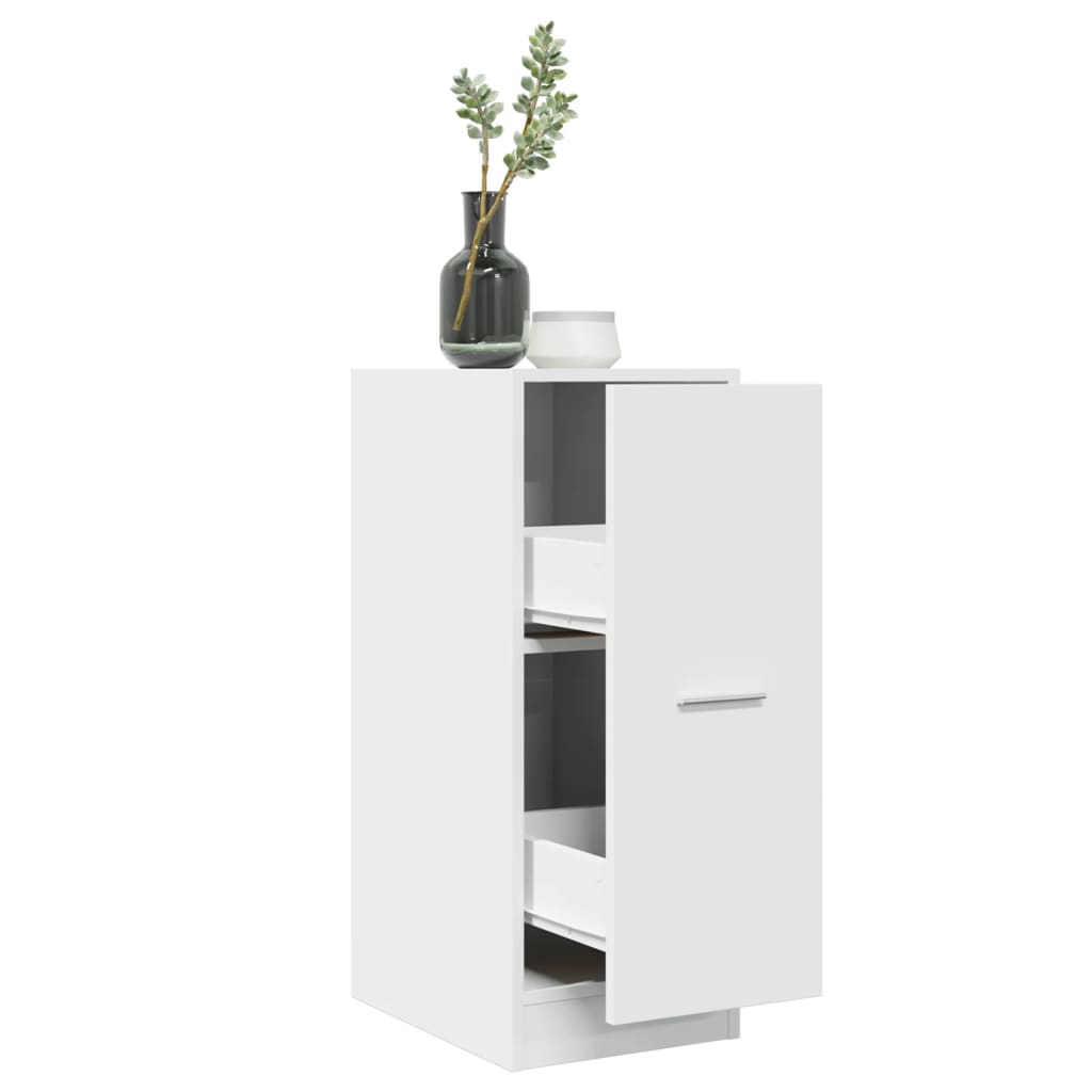 vidaXL Armoire de pharmacie Blanc 30 x 41 x 77,5 cm Bois d'ingénierie