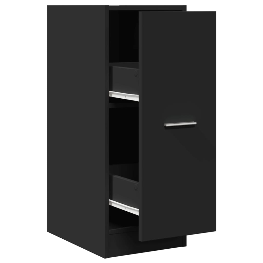 vidaXL Armoire de pharmacien Noir 30x41x77,5 cm Bois d'ingénierie