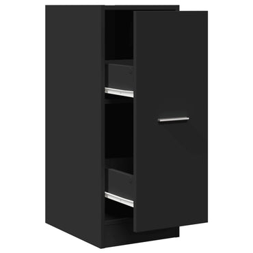 vidaXL Armoire de pharmacien Noir 30x41x77,5 cm Bois d'ingénierie