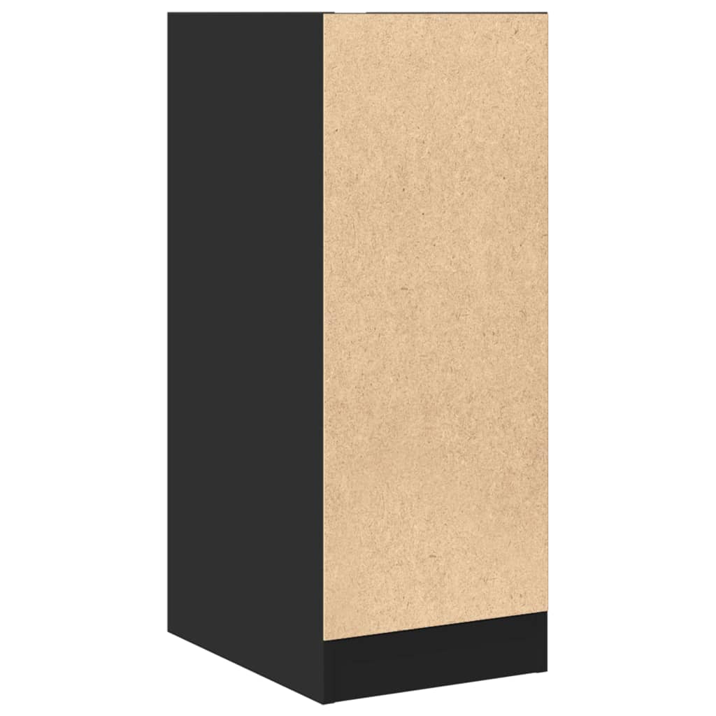 vidaXL Armoire de pharmacien Noir 30x41x77,5 cm Bois d'ingénierie