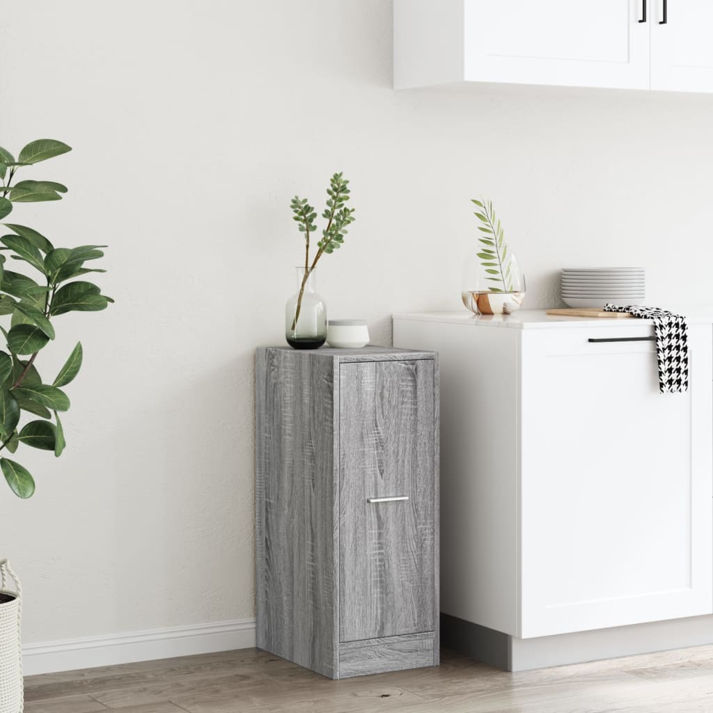 vidaXL Armoire de rangement gris sonoma 30x41x77,5 cm Bois d'ingénierie