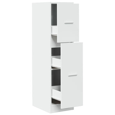 vidaXL Armoire de pharmacie blanche 30x41x118 cm en bois d'ingénierie
