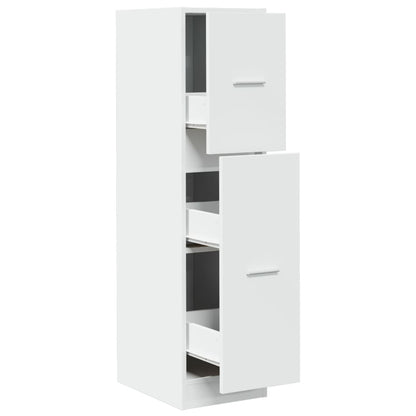 vidaXL Apothekerschrank Weiß 30x41x118 cm Holzwerkstoff