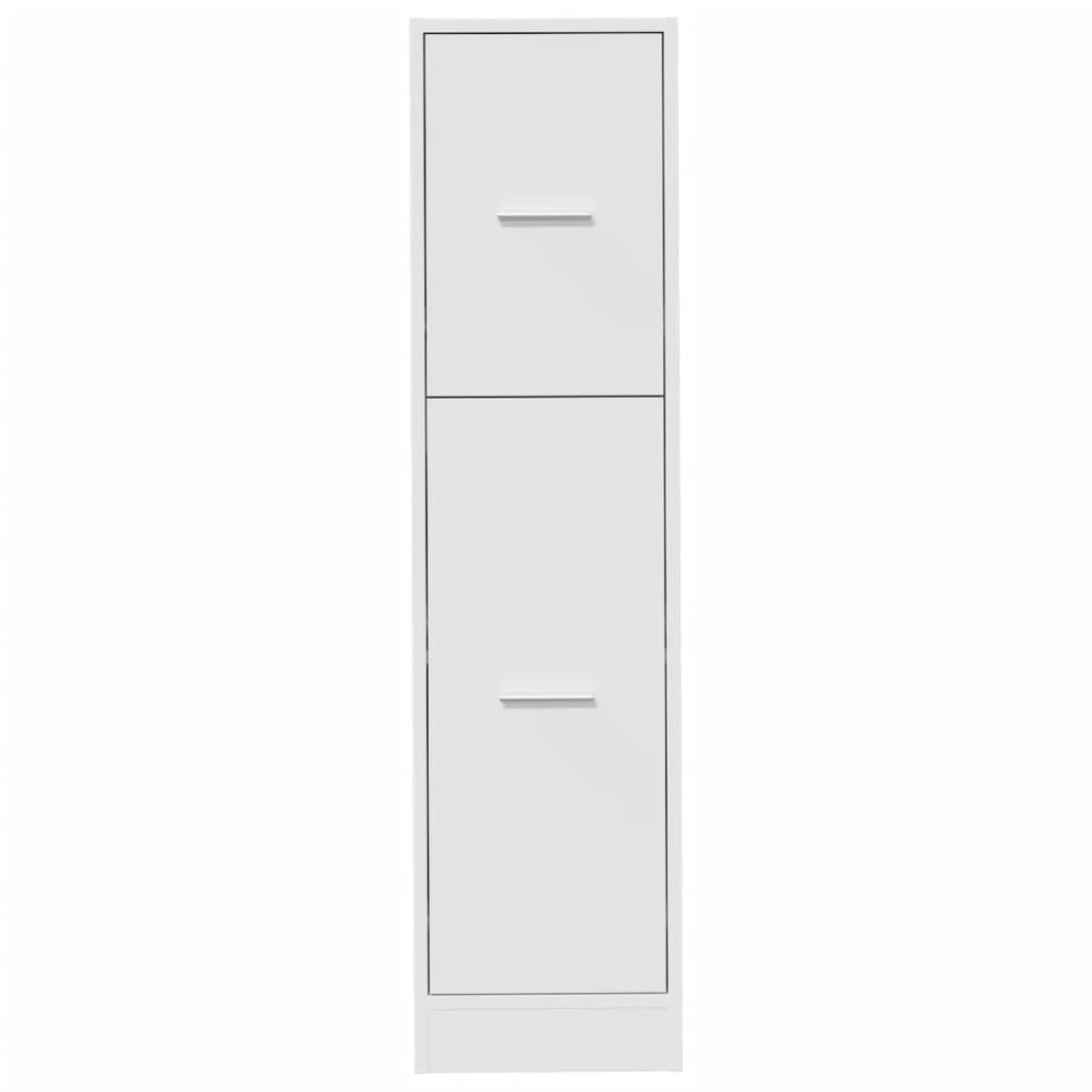 vidaXL Apothekerschrank Weiß 30x41x118 cm Holzwerkstoff