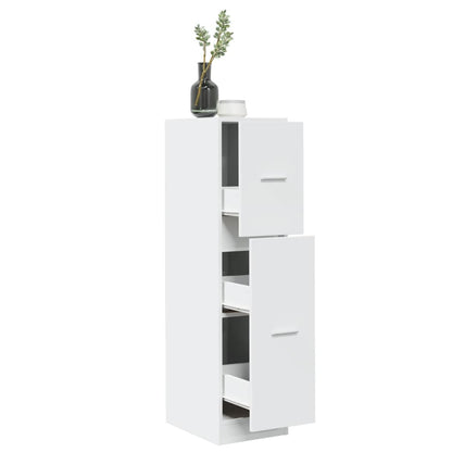 vidaXL Apothekerschrank Weiß 30x41x118 cm Holzwerkstoff