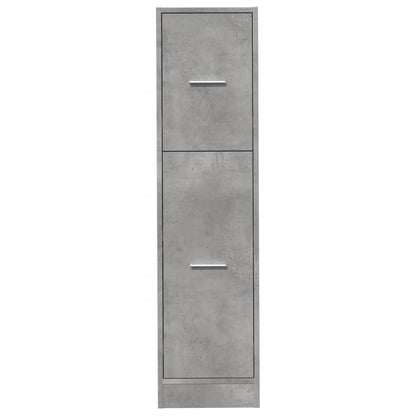 vidaXL Armoire de pharmacien Gris béton 30x41x118 cm Bois d'ingénierie