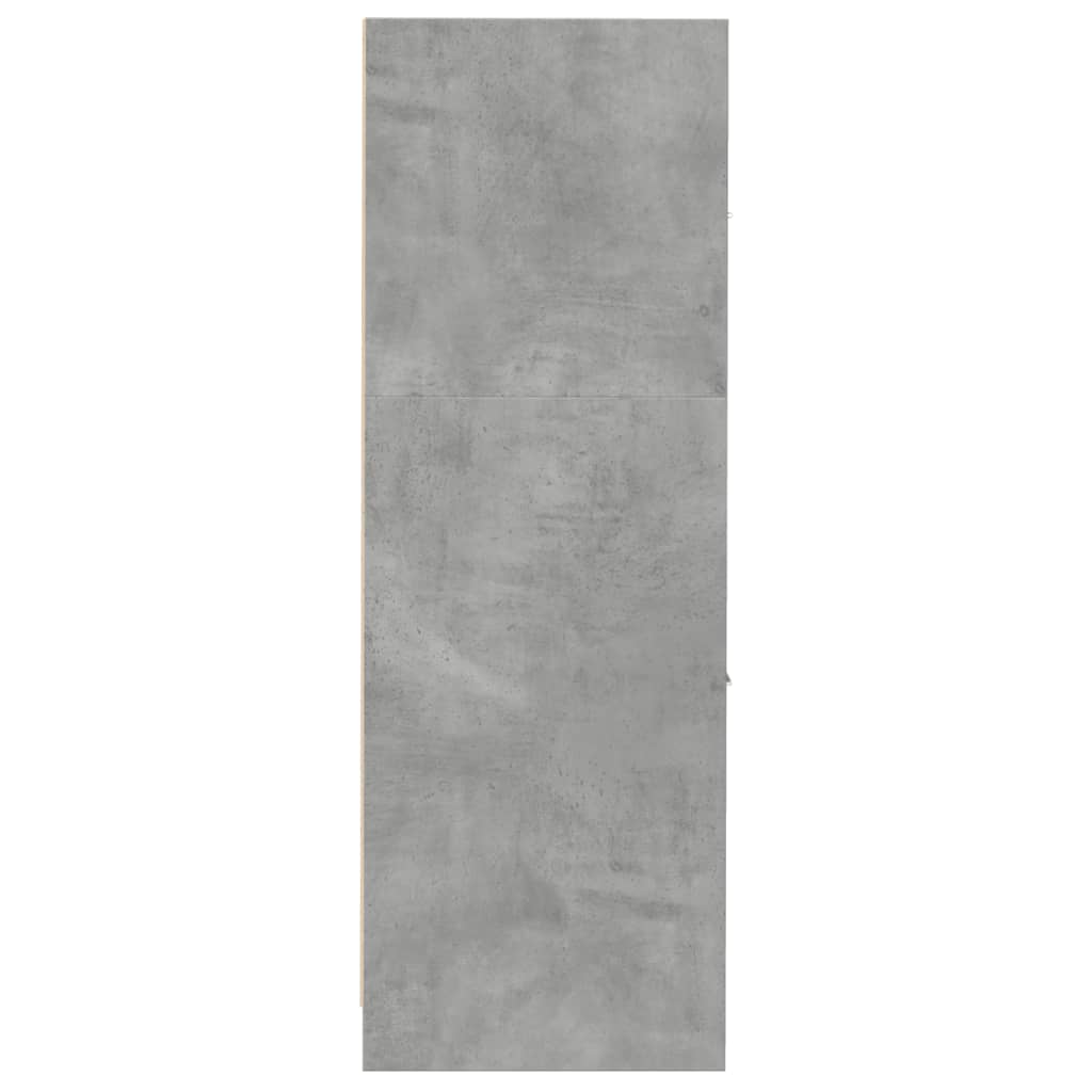 vidaXL Armoire de pharmacien Gris béton 30x41x118 cm Bois d'ingénierie