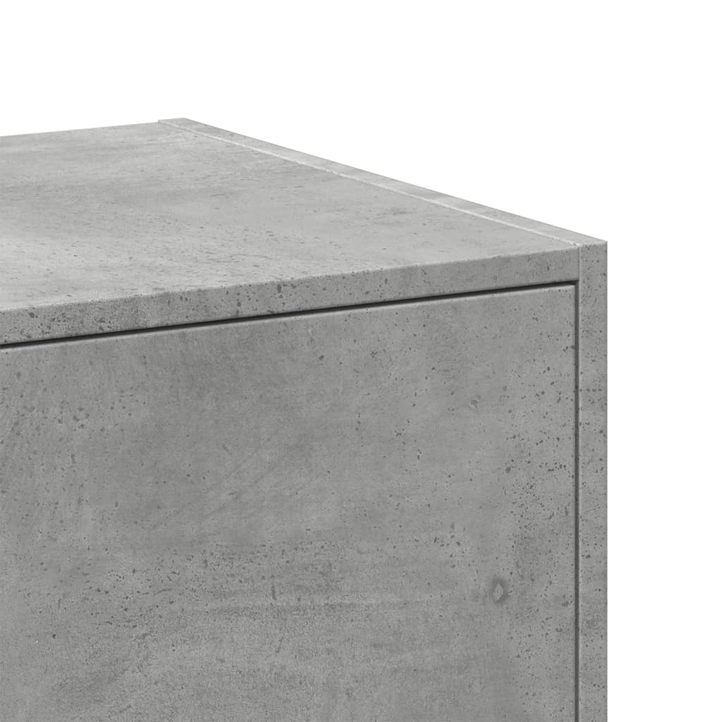 vidaXL Armoire de pharmacien Gris béton 30x41x118 cm Bois d'ingénierie