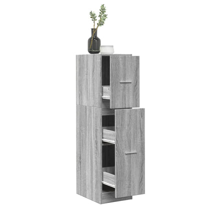 vidaXL Armoire de pharmacien Gris béton 30x41x118 cm Bois d'ingénierie