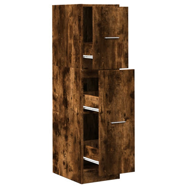 vidaXL Meuble de salle de bain en aggloméré chêne fumé 30x41x118 cm