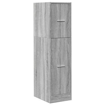 vidaXL Apothekerschrank Grau Sonoma 30x41x118 cm Holzwerkstoff