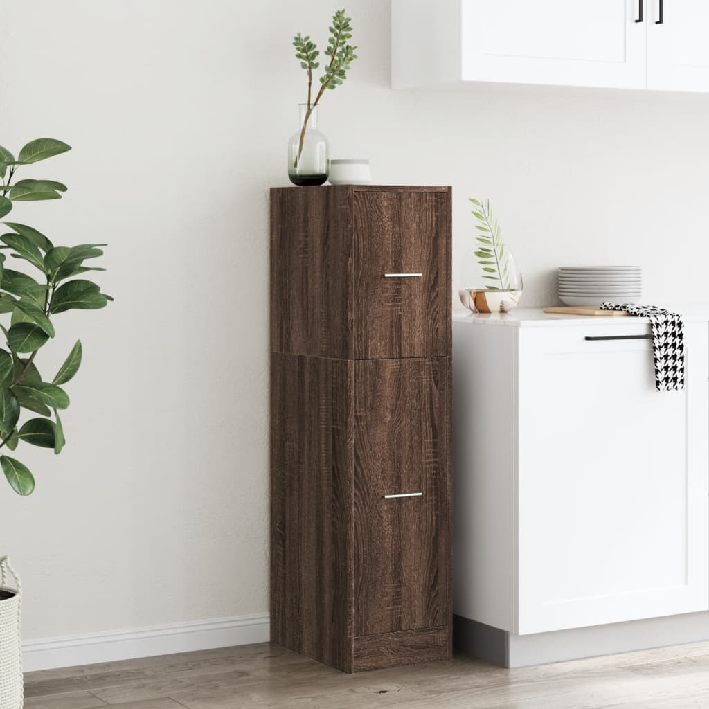 vidaXL Armoire de pharmacien marron aspect chêne 30x41x118 cm Bois d'ingénierie