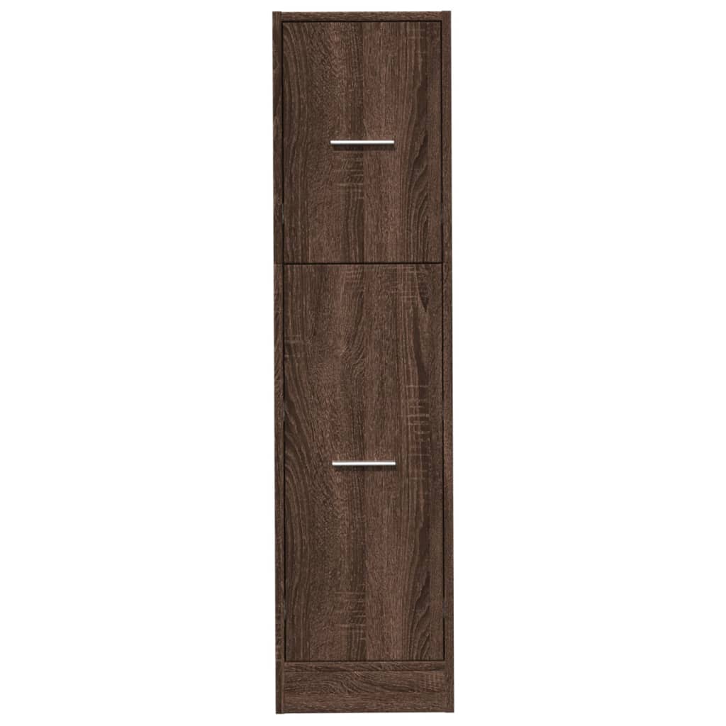 vidaXL Armoire de pharmacien marron aspect chêne 30x41x118 cm Bois d'ingénierie