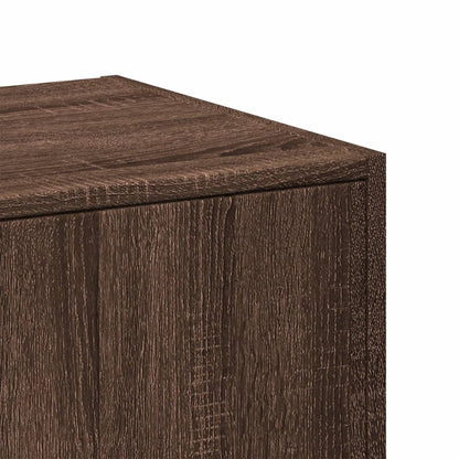 vidaXL Armoire de pharmacien marron aspect chêne 30x41x118 cm Bois d'ingénierie