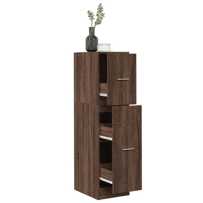 vidaXL Armoire de pharmacien marron aspect chêne 30x41x118 cm Bois d'ingénierie