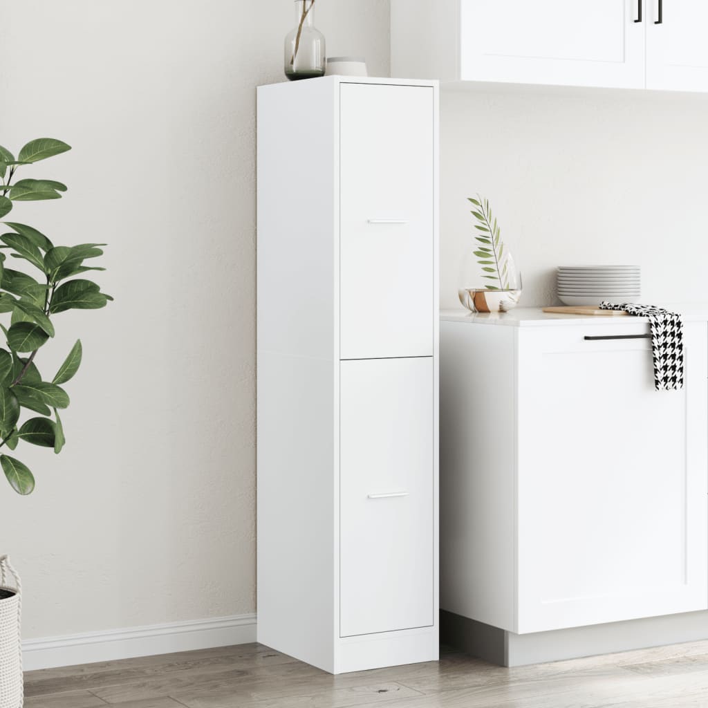 vidaXL Armoire de pharmacie Blanc 30 x 41 x 144,5 cm Bois d'ingénierie