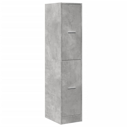 vidaXL Meuble de salle de bain gris béton 30x41x144,5 cm Bois d'ingénierie