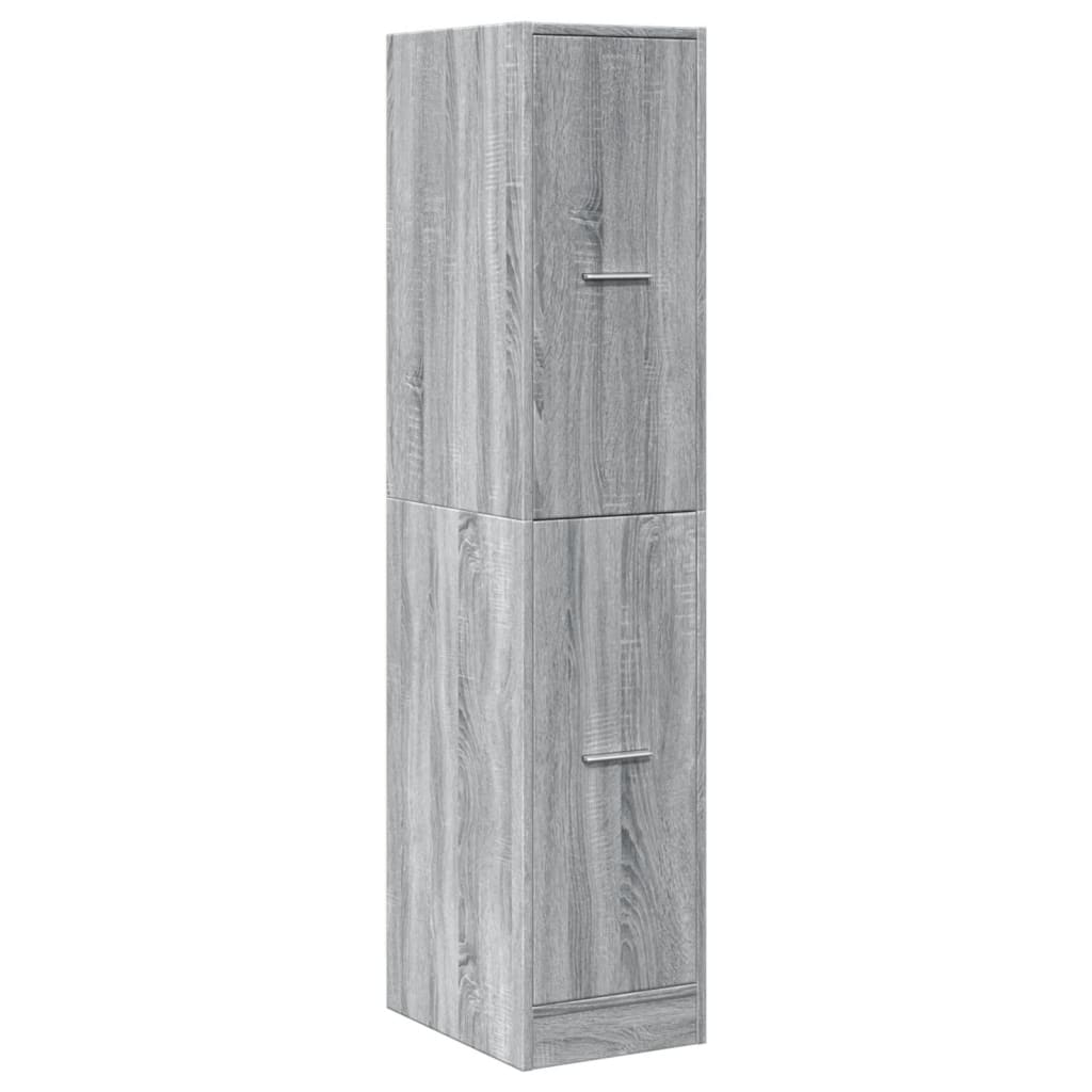 vidaXL Armoire de pharmacie gris Sonoma 30x41x144,5 cm Bois d'ingénierie