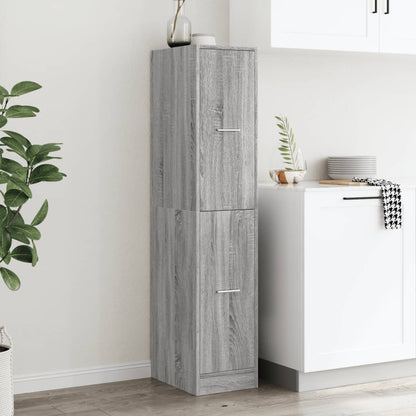 vidaXL Armoire de pharmacie gris Sonoma 30x41x144,5 cm Bois d'ingénierie