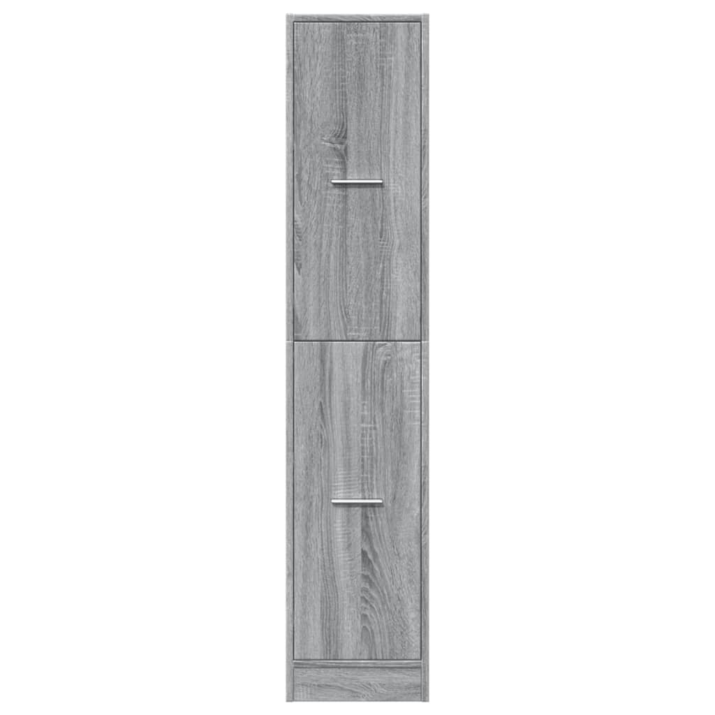 vidaXL Armoire de pharmacie gris Sonoma 30x41x144,5 cm Bois d'ingénierie